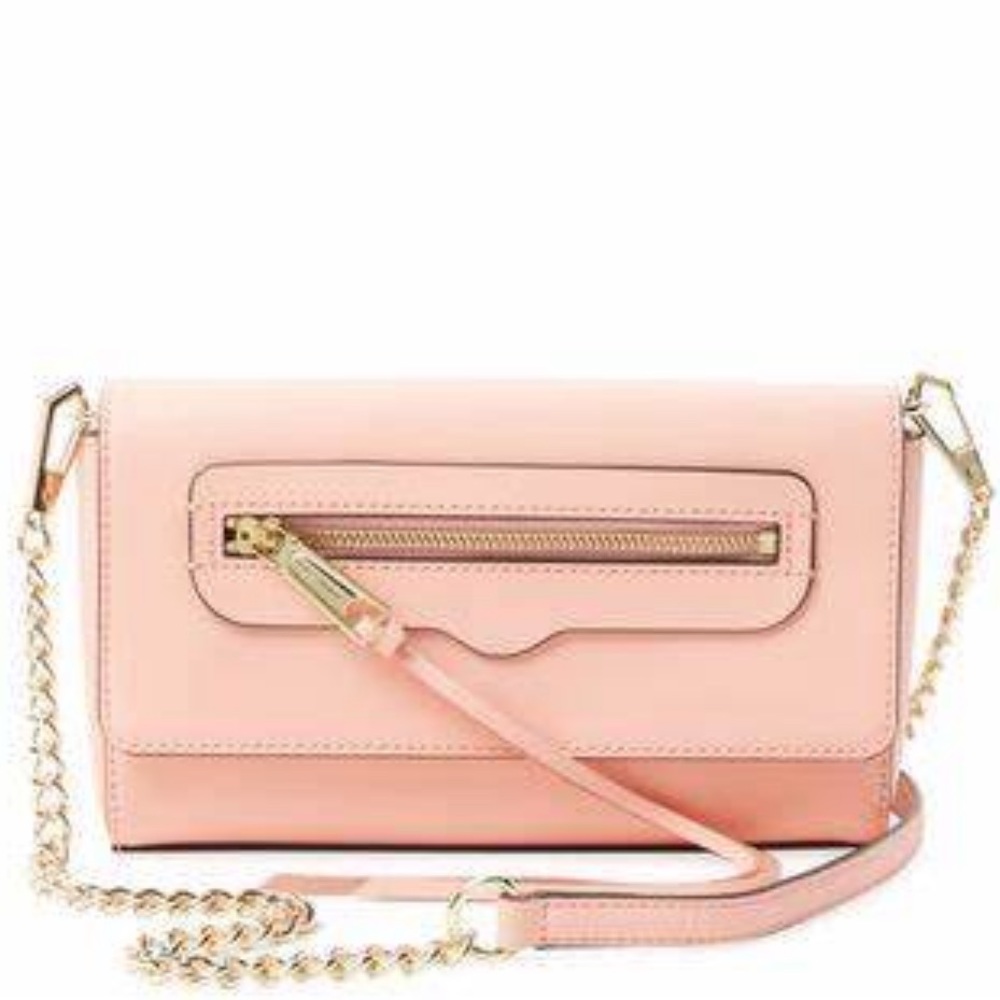 Rebecca Minkoff Avery Envelope Crossbody dark peach